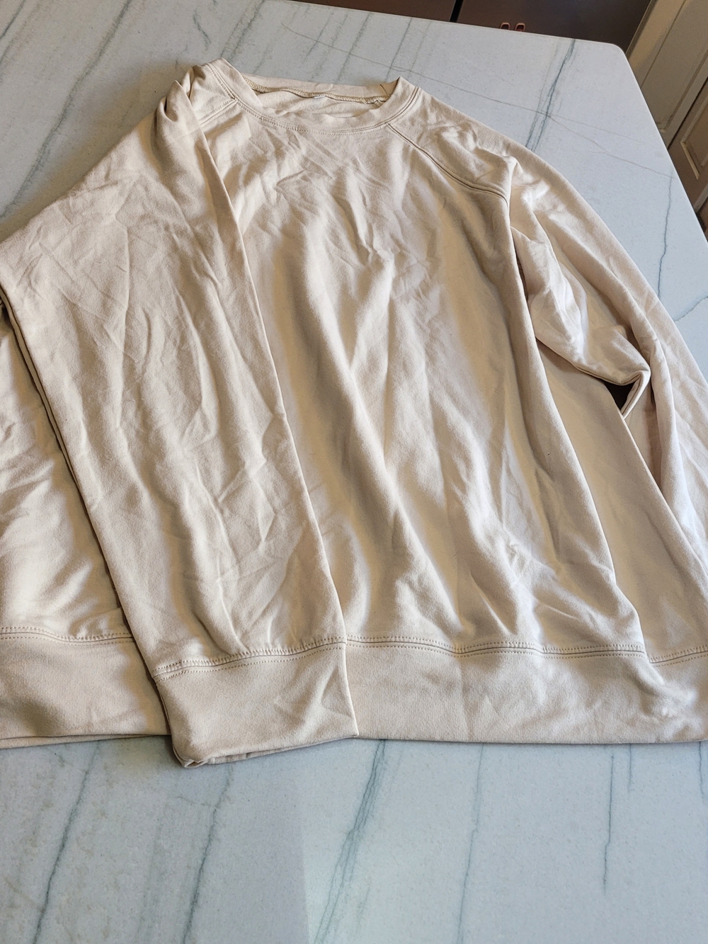 Woman's Crewneck Sweatshirt in Cream